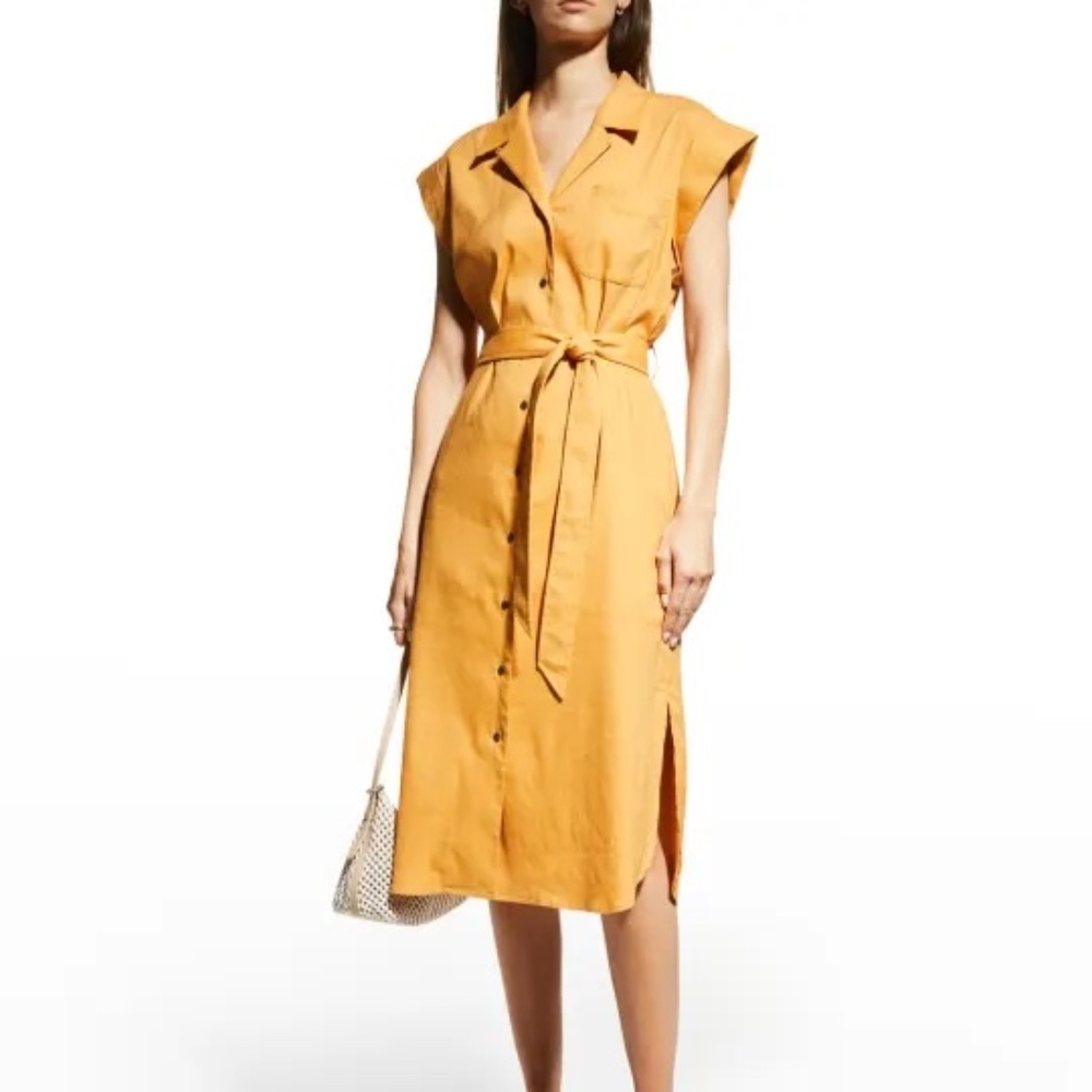 Rag & Bone Helena linen blend shirt dress. Like new.
